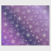 lila, Rentiere, Stern, Sterne, Schneeflocke, Weihn Geschenkpapier (Flach)