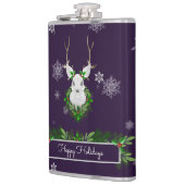 Lila Rentierflasche Flachmann (Links)