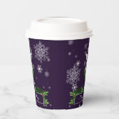 Lila Rentierpapier-Cup Pappbecher (Links)