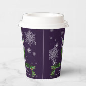 Lila Rentierpapier-Cup Pappbecher (Rechts)