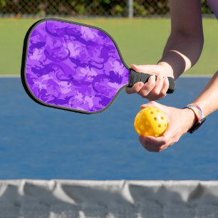 Lila Reptile Camouflage Pickleball Schläger
