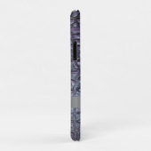 Lila Reptile Digital Leder Silber Metal Case-Mate iPhone Hülle (Hinten/Rechts)