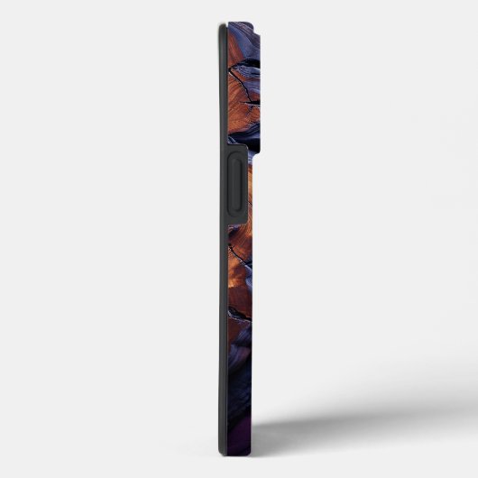 Lila Resin- und Burlholzdesign Case-Mate iPhone Hülle (Rückseite / Rechts)