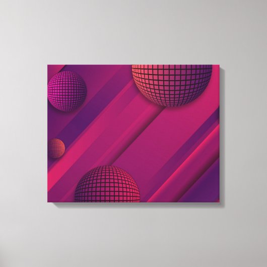 Lila Resonanz Leinwanddruck (Vorderseite)
