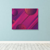 Lila Resonanz Leinwanddruck (Insitu (Holzboden))