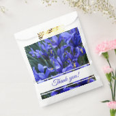 Lila Reticules Irises floral Vielen Dank Geschenktütchen (Versiegelt)