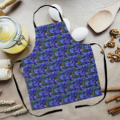 Lila Retikulatorisches Irismuster Schürze