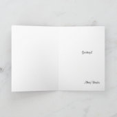 Lila Retro-Abstrakte Typenschild Dankeskarte (Innenseite)