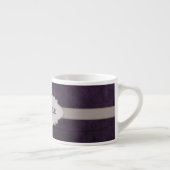 Lila Retro-Abstrakte Typenschild Espressotasse (Rechts)