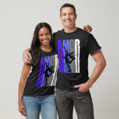 Lila Retro Amor Ice Skaten Fan Ice Skate Squad T-Shirt (Unisex)