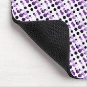 Lila Retro-Blasen Mousepad (Ecke)