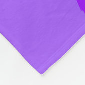 Lila Retro Groovy Abstrakt 409 Fleecedecke (Ecke)