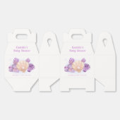 Lila Retro Pearl Seashell Baby Dusche Geschenkschachtel (Ungeklappt)