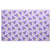 Lila Retro-Raketengewebe Stoff (Fat Quarter (45,7 x 55,9 cm))