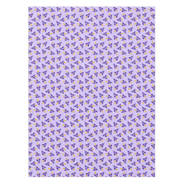 Lila Retro-Raketentablett Tischdecke