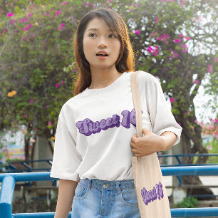Lila Retro Sweet 16 T-Shirt