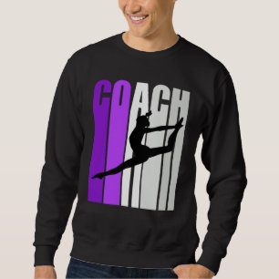 Lila Retro-Tanzlehrer Unterricht Sweatshirt