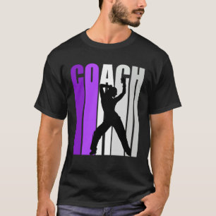 Lila Retro-Tanzlehrer Unterricht T-Shirt