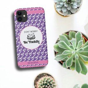 Lila Retro Wasser Muster Otter Kanu Benutzername Case-Mate iPhone Hülle