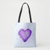 Lila Revolution mit LOVE Tasche (Vorderseite)