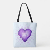 Lila Revolution mit LOVE Tasche (Rückseite)