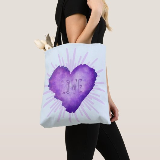 Lila Revolution mit LOVE Tasche (Von Nahem)
