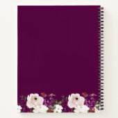 Lila Rezept für geometrisches Rosa Notizblock (Rückseite)