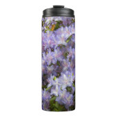 Lila Rhododendren Thermosbecher (Vorderseite)