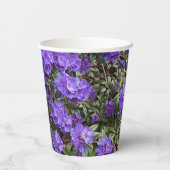 Lila Rhododendron Blooms Bloral Pappbecher (Rückseite)