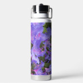 Lila Rhododendron Blooms Bloral Trinkflasche (Hinten)