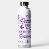 LILA RIBBON ALZHEIMERS BEWUSSTSEIN UND UNTERSTÜTZU TRINKFLASCHE (links)