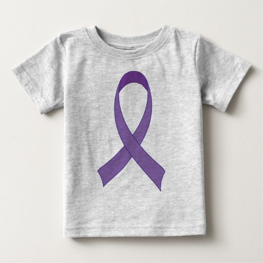 Lila Ribbon Awareness Tshirt-Geschenk Baby T-shirt (Vorderseite)