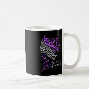 Lila Ribbon Butterfly Epilepsie Bewusstsein Kaffeetasse