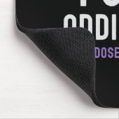 Lila Ribbon-Fick-Sucht Überdosierung Bewusstsein 2 Mousepad (Ecke)