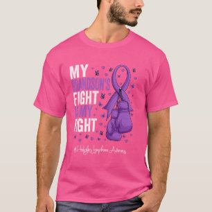 Lila Ribbon Grandson Hodgkins Lymphom Bewusstsein T-Shirt