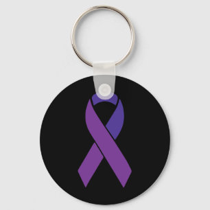 Lila "Ribbon Heimerheimer Awareness Supporter" Sur Schlüsselanhänger