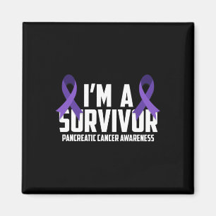 Lila Ribbon im Kampf gegen Pankreaskrebs Magnet