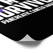 Lila Ribbon im Kampf gegen Pankreaskrebs Poster (Ecke)