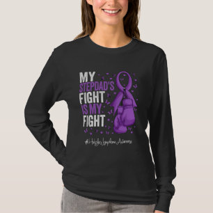 Lila Ribbon Stepdad Hodgkins Lymphomen Bewusstsein T-Shirt
