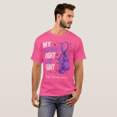 Lila Ribbon Stepmutter Chiari Malformation Aware T-Shirt (Vorne ganz)