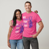 Lila Ribbon Stepmutter Chiari Malformation Aware T-Shirt (Unisex)