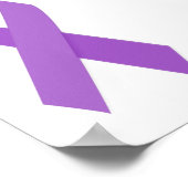 LILA RIBBON VERURSACHT Unterstützung für Alzheimer Poster (Ecke)