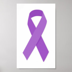 LILA RIBBON VERURSACHT Unterstützung für Alzheimer Poster