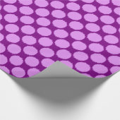 Lila Riesenscheide, Orchidee und Amethyste Geschenkpapier (Ecke)