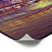 Lila Ringspurdrucke Poster (Ecke)