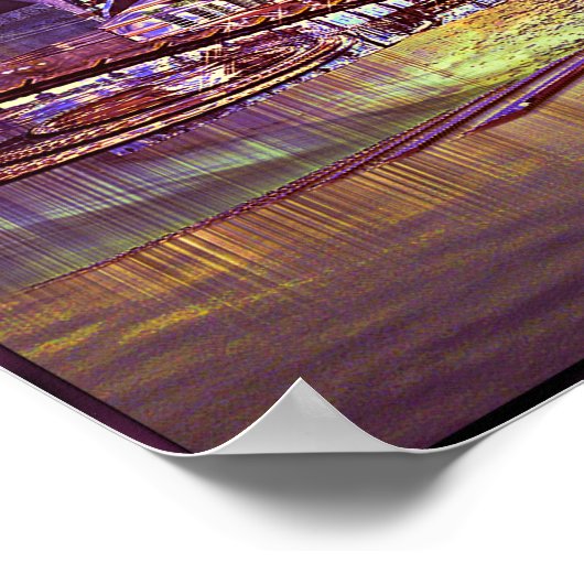 Lila Ringspurdrucke Poster (Ecke)