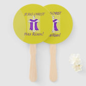 Lila Robe auf Kreuz Fächer (Vorne und Hinten)