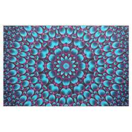 Lila Rohr-Vintages blaues Fraktal-Kaleidoskop Stoff