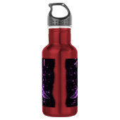 Lila Ronin Schatten Edelstahlflasche (Rückseite)