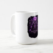 Lila Ronin Schatten Kaffeetasse (Vorderseite Links)